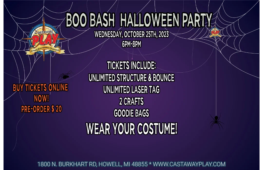 Castaway Play announced the Boo Bash Party for 2023